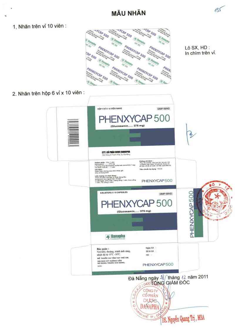 thông tin, cách dùng, giá thuốc Phenxycap 500 - ảnh 0