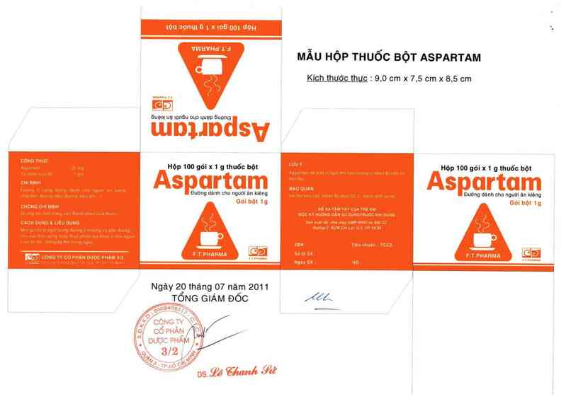 thông tin, cách dùng, giá thuốc Aspartam - ảnh 0