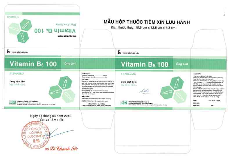 thông tin, cách dùng, giá thuốc Vitamin B6 - ảnh 0