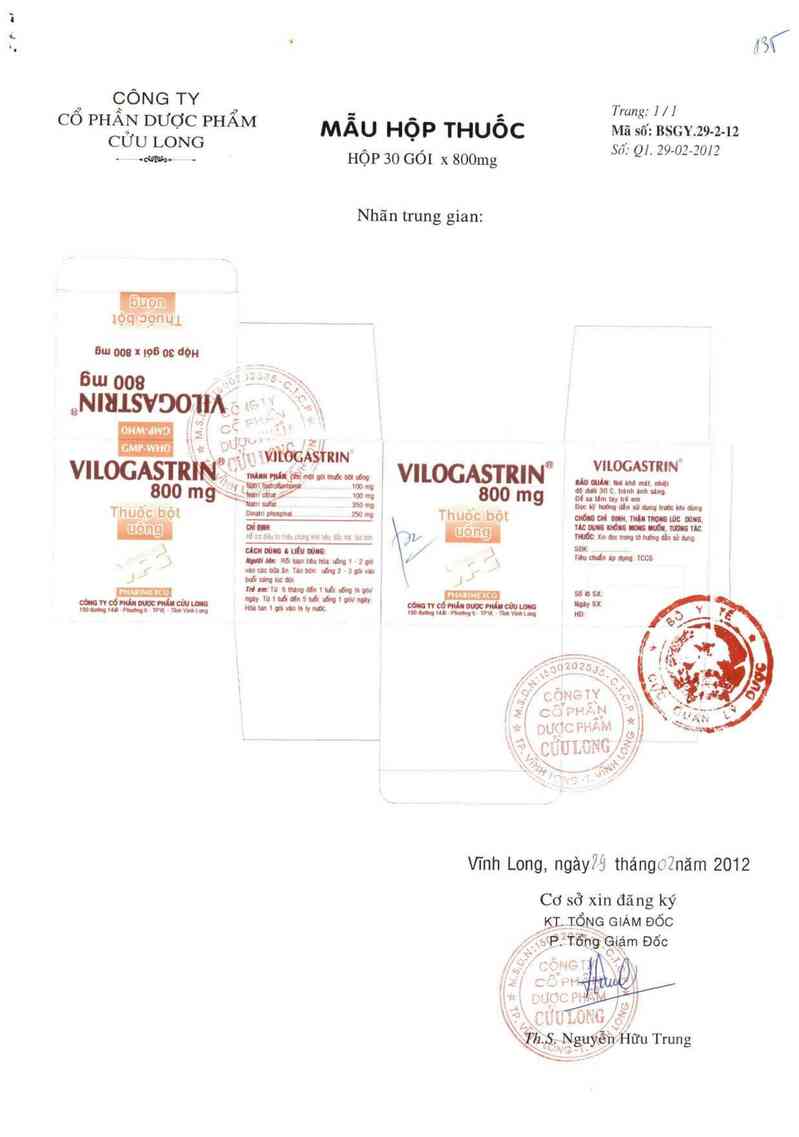 thông tin, cách dùng, giá thuốc Vilogastrin - ảnh 0
