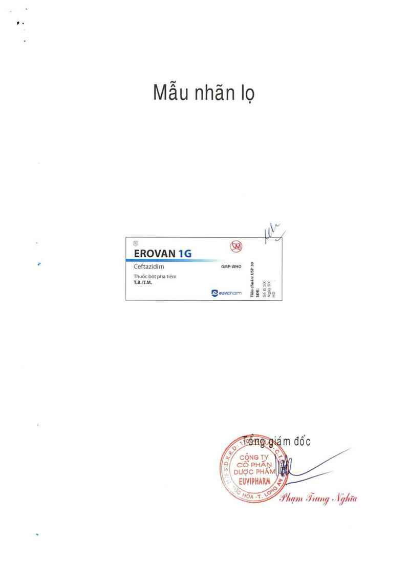 thông tin, cách dùng, giá thuốc Erovan 1 g - ảnh 4