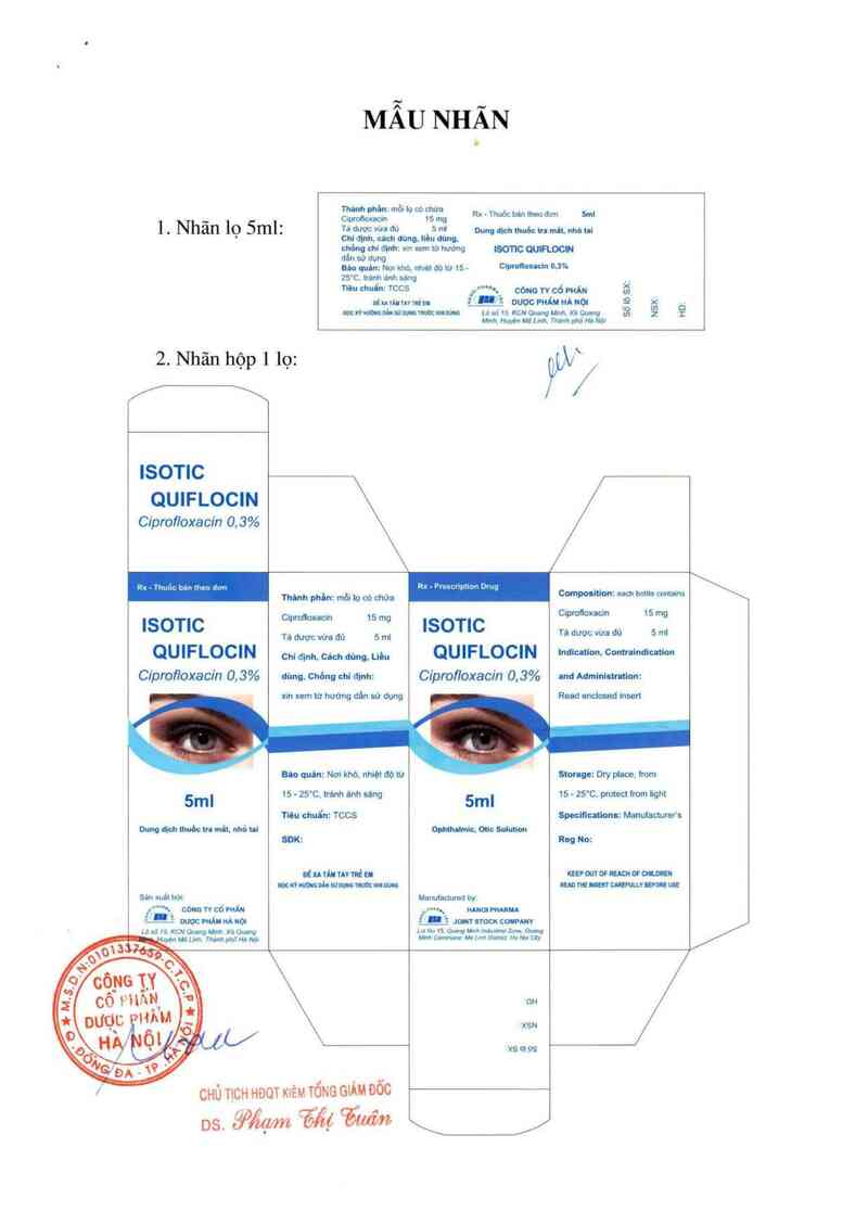 thông tin, cách dùng, giá thuốc Isotic quiflocin - ảnh 0