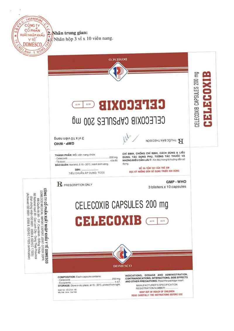 thông tin, cách dùng, giá thuốc Celecoxib - ảnh 1