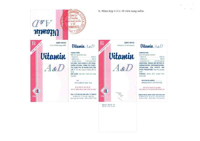 thông tin, cách dùng, giá thuốc Vitamin A&D - ảnh 3