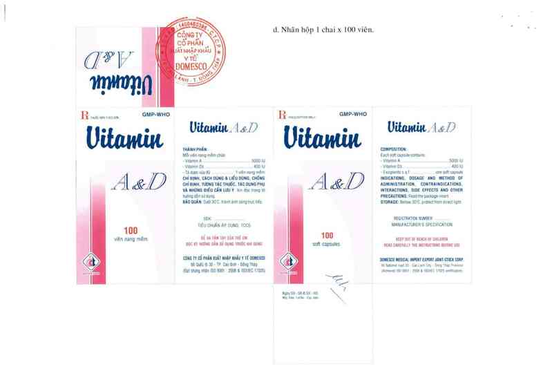 thông tin, cách dùng, giá thuốc Vitamin A&D - ảnh 5