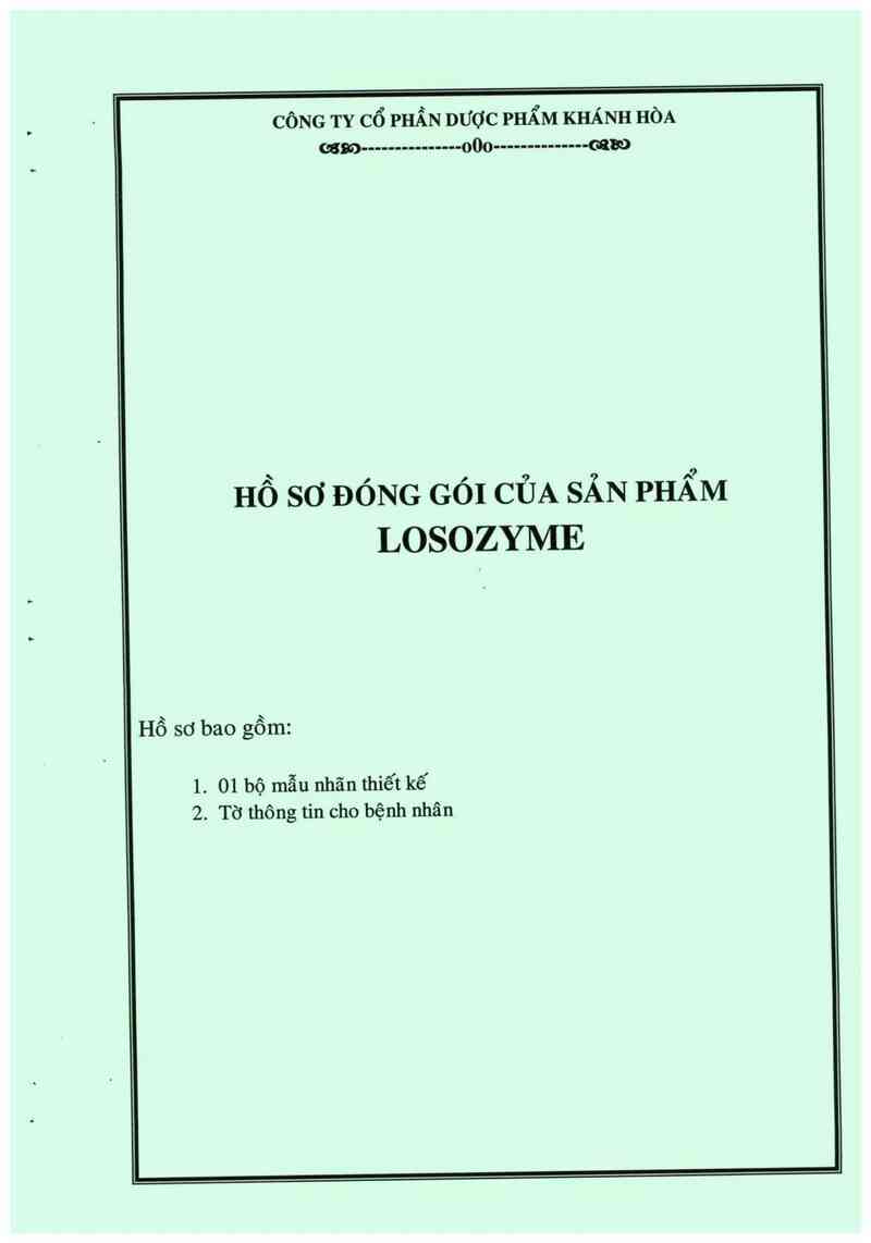 thông tin, cách dùng, giá thuốc Lysozyme - ảnh 0