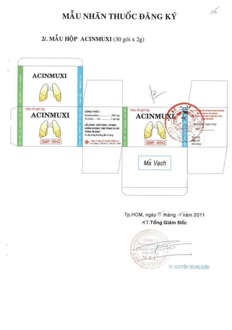 thông tin, cách dùng, giá thuốc Acinmuxi - ảnh 2