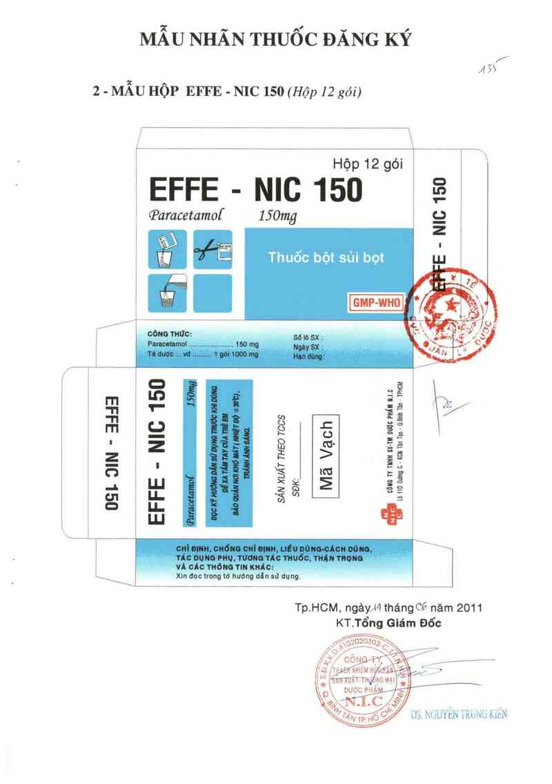 thông tin, cách dùng, giá thuốc Effe-Nic 150 - ảnh 2