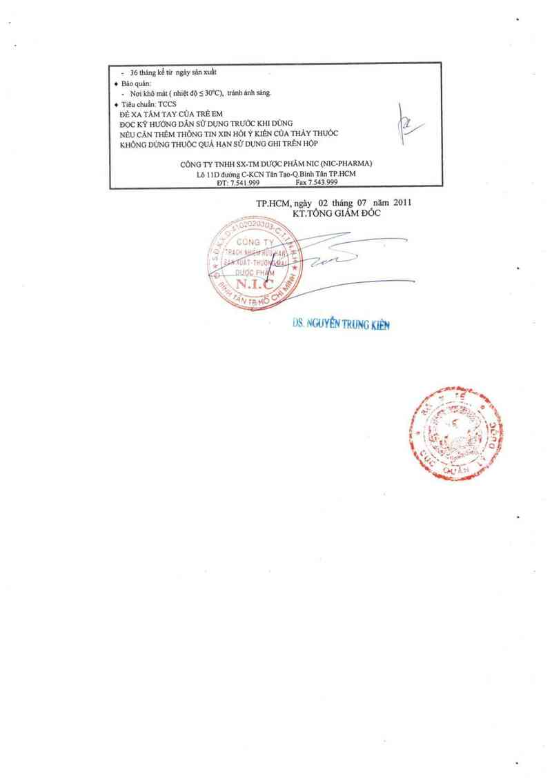 thông tin, cách dùng, giá thuốc Nicbazagin - ảnh 3