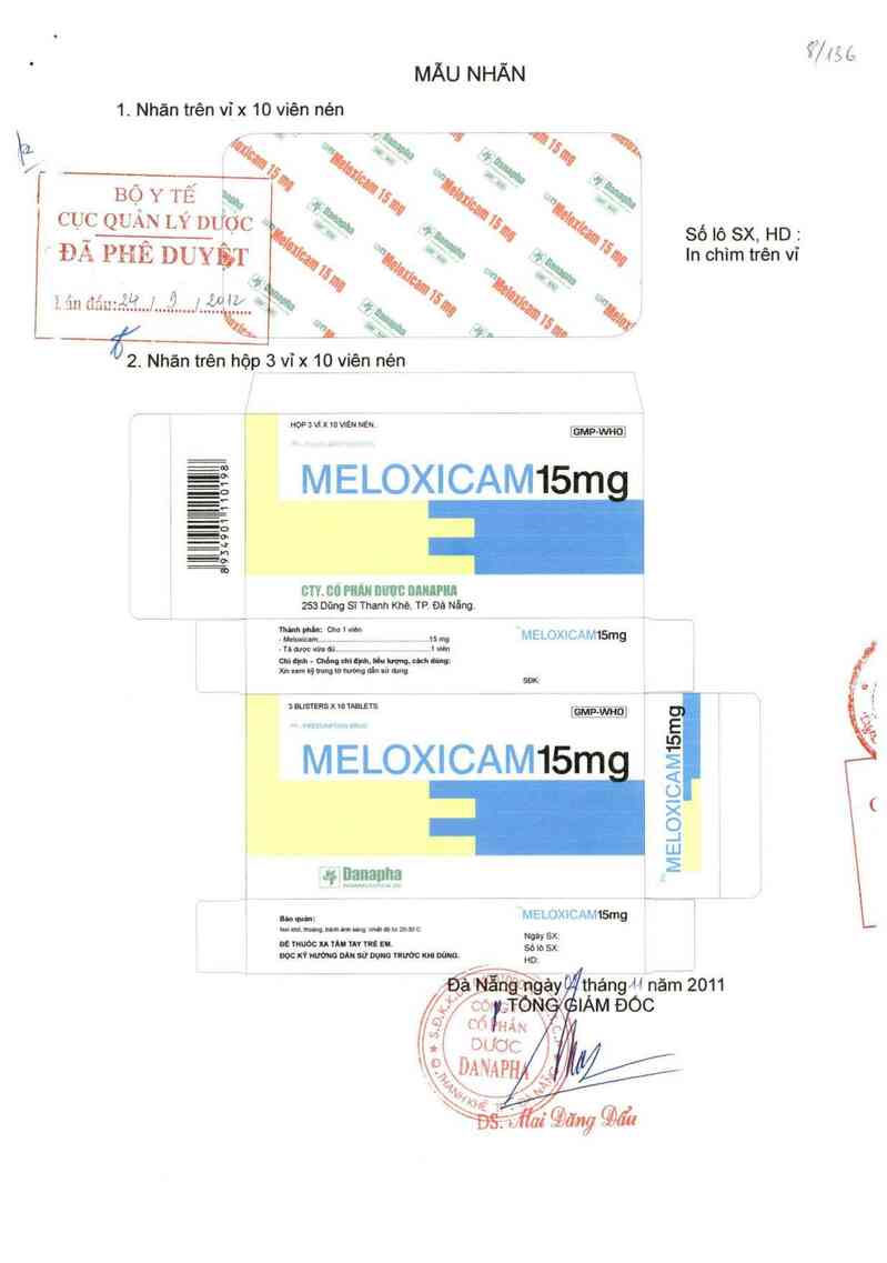 thông tin, cách dùng, giá thuốc Meloxicam 15 mg - ảnh 0