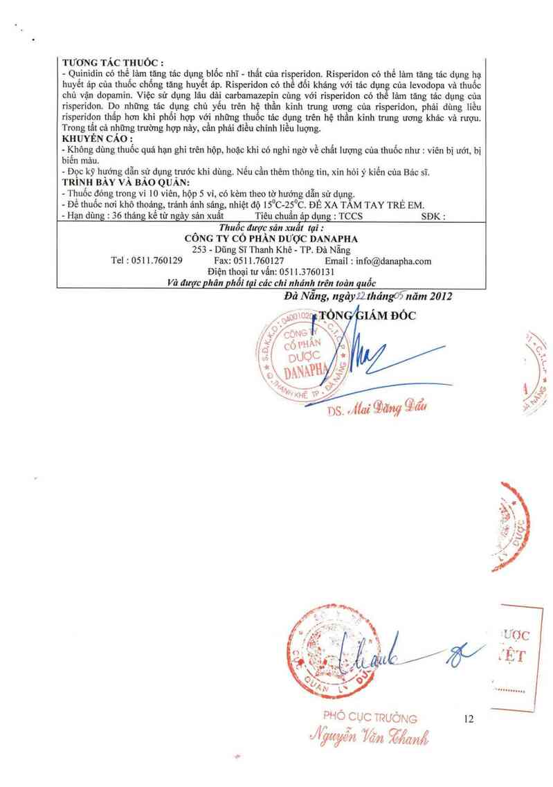 thông tin, cách dùng, giá thuốc Risdontab 2 - ảnh 3