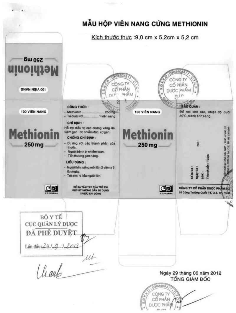 thông tin, cách dùng, giá thuốc Methionin - ảnh 0