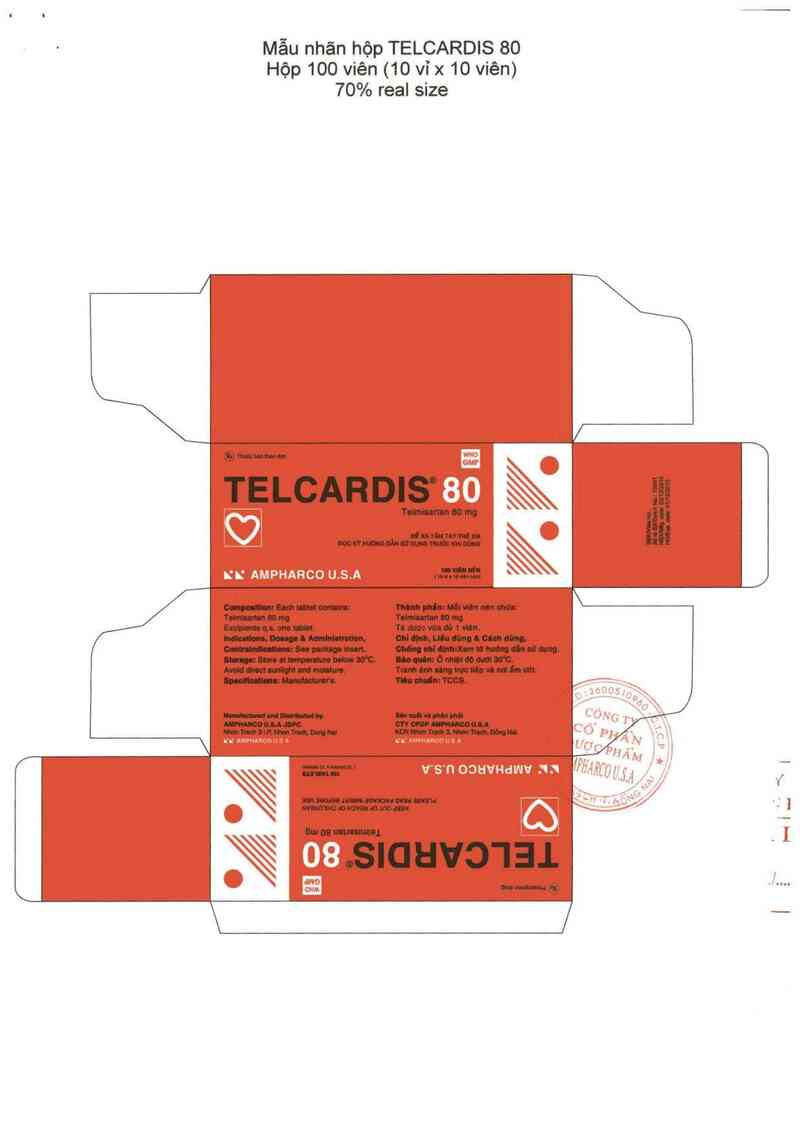 thông tin, cách dùng, giá thuốc Telcardis 80 - ảnh 2