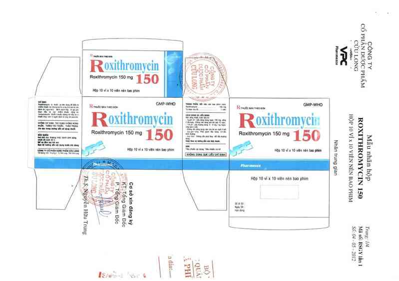 thông tin, cách dùng, giá thuốc Roxithromycin 150 - ảnh 1