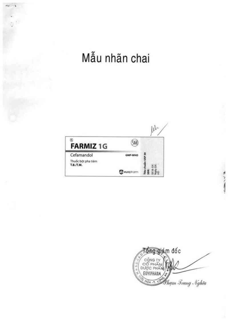 thông tin, cách dùng, giá thuốc Farmiz 1 g - ảnh 1