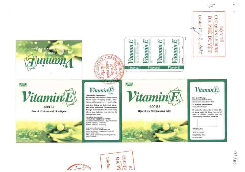 thông tin, cách dùng, giá thuốc Vitamin E 400IU - ảnh 0
