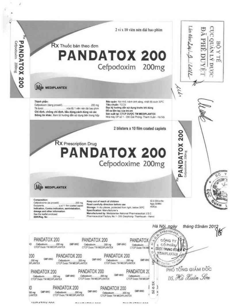 thông tin, cách dùng, giá thuốc Pandatox 200 - ảnh 0