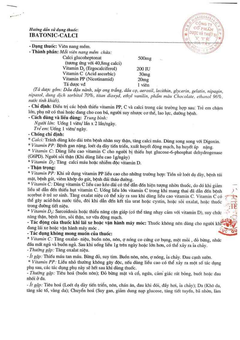 thông tin, cách dùng, giá thuốc Ibatonic-Calci - ảnh 2