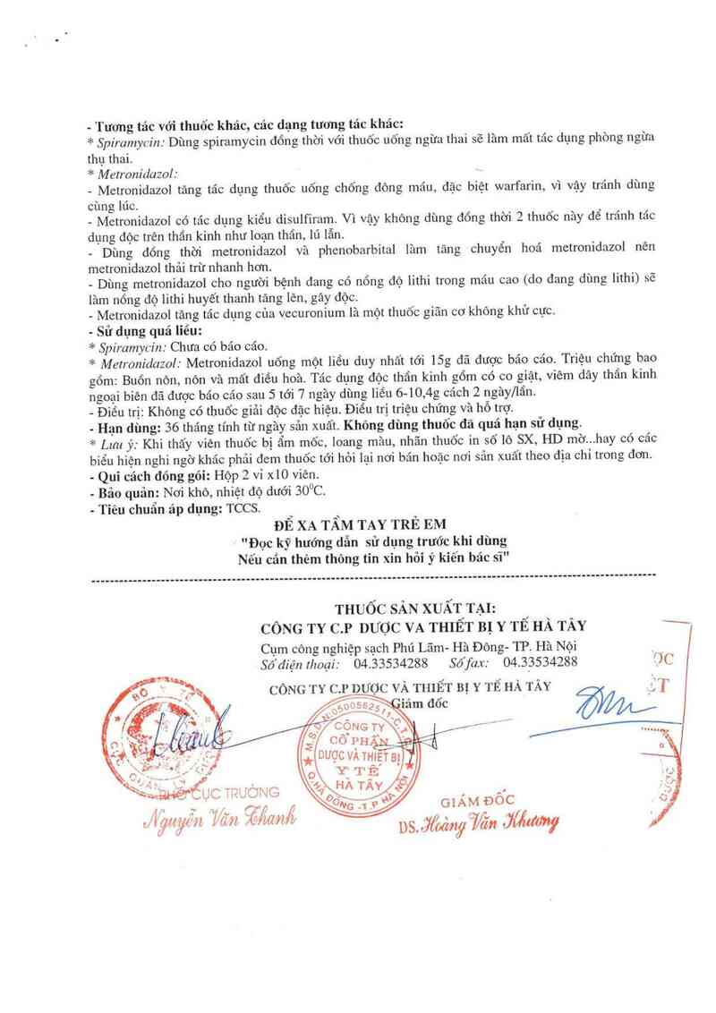 thông tin, cách dùng, giá thuốc Vifrangyl - ảnh 3