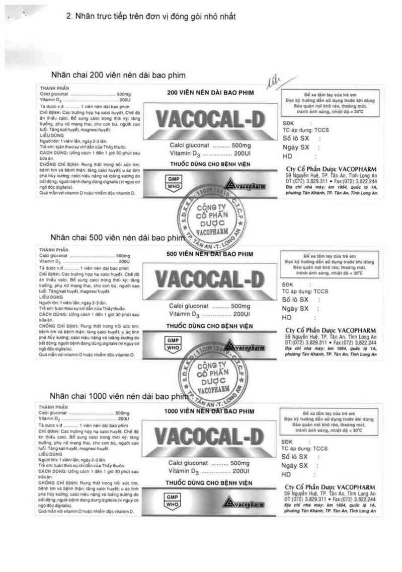 thông tin, cách dùng, giá thuốc Vacocal-D - ảnh 2
