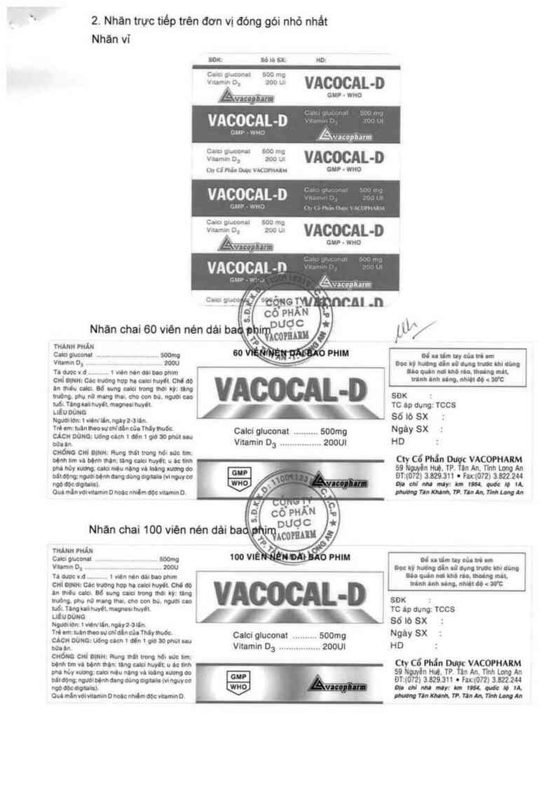 thông tin, cách dùng, giá thuốc Vacocal-D - ảnh 3