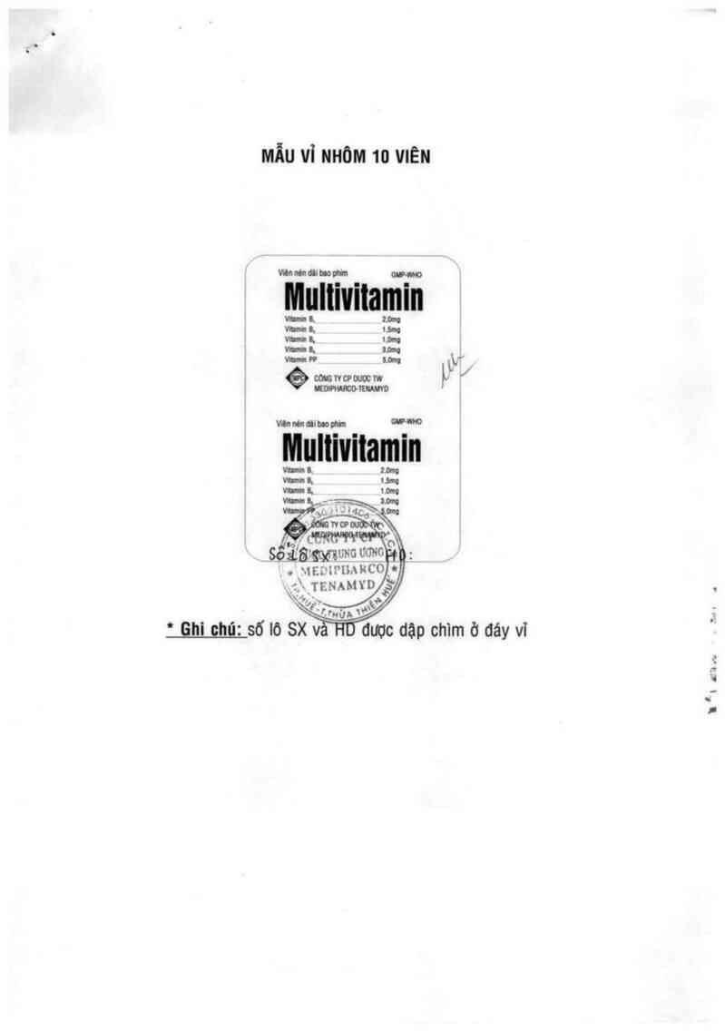 thông tin, cách dùng, giá thuốc Multivitamin - ảnh 1