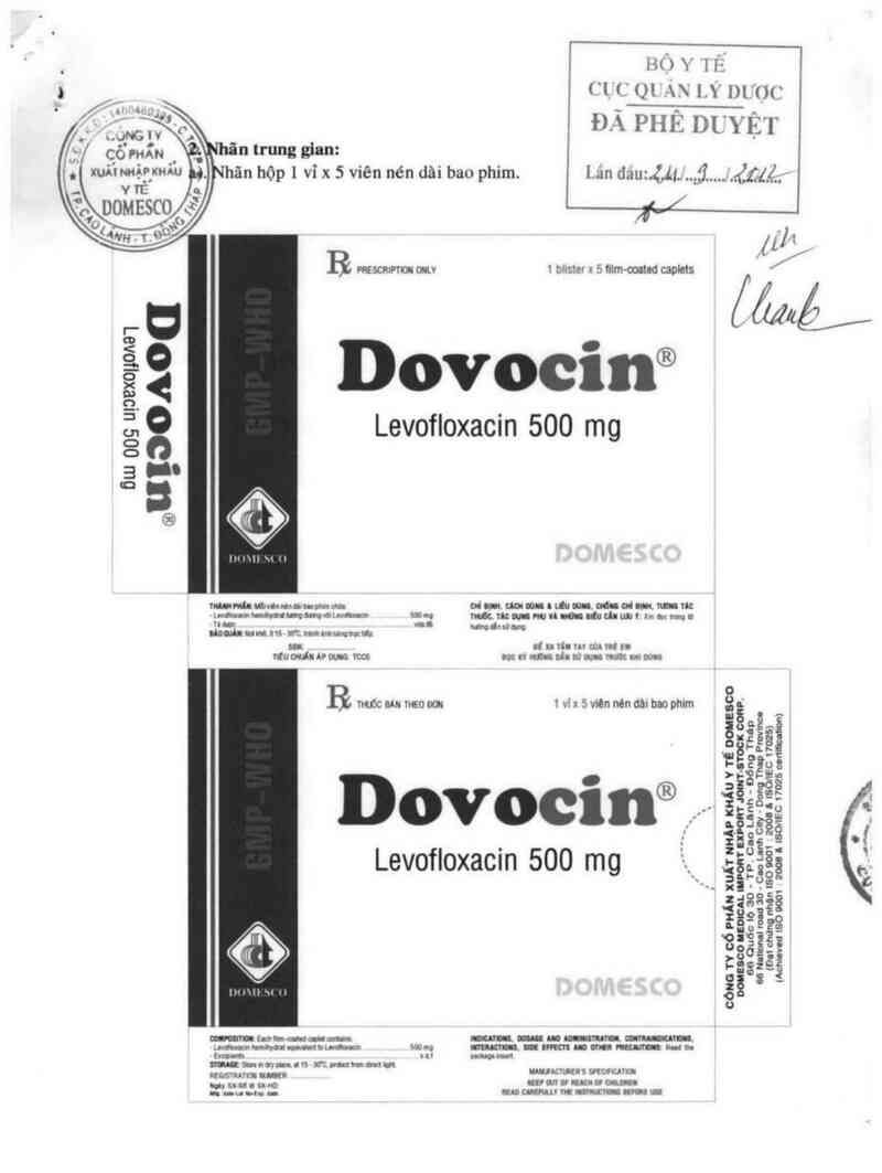 thông tin, cách dùng, giá thuốc Dovocin - ảnh 0
