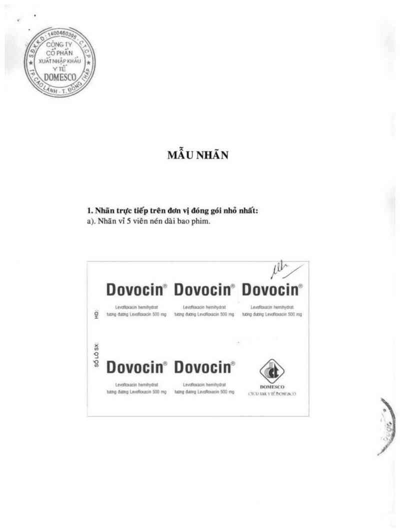 thông tin, cách dùng, giá thuốc Dovocin - ảnh 4