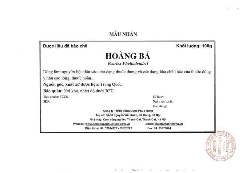 thông tin, cách dùng, giá thuốc Hoàng bá - ảnh 7