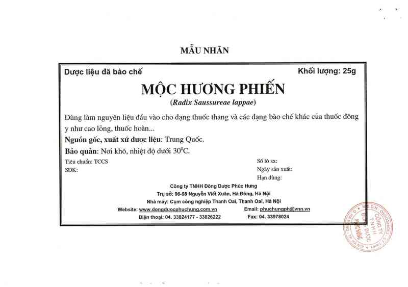 thông tin, cách dùng, giá thuốc Mộc hương phiến - ảnh 4