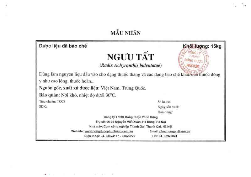 thông tin, cách dùng, giá thuốc Ngưu tất - ảnh 15