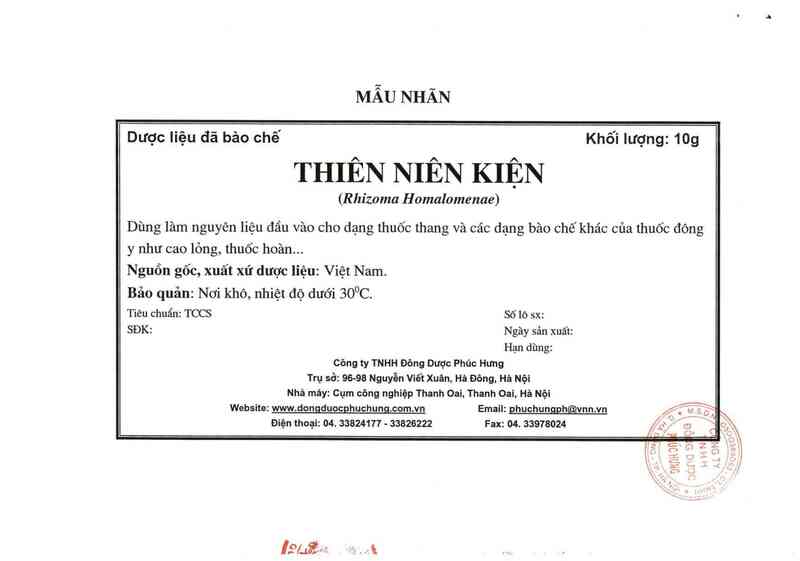 thông tin, cách dùng, giá thuốc Thiên niên kiện - ảnh 1