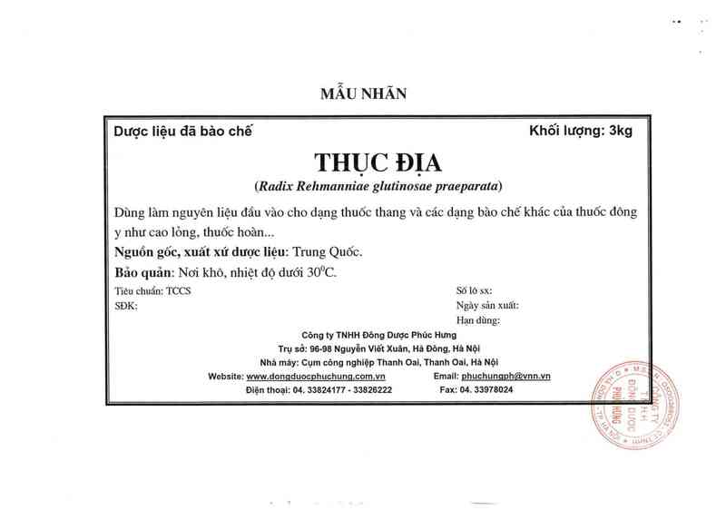 thông tin, cách dùng, giá thuốc Thục địa - ảnh 12
