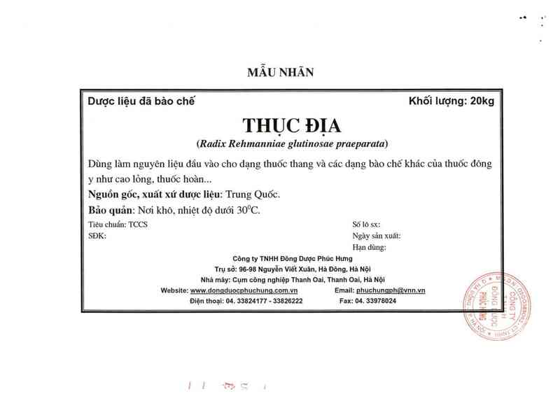 thông tin, cách dùng, giá thuốc Thục địa - ảnh 16