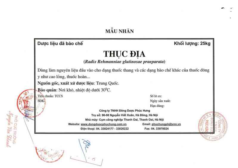 thông tin, cách dùng, giá thuốc Thục địa - ảnh 17