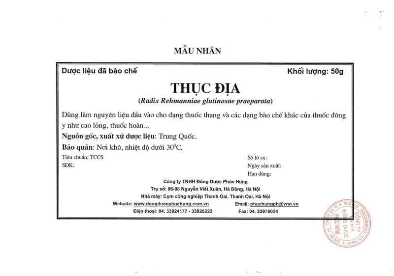 thông tin, cách dùng, giá thuốc Thục địa - ảnh 6