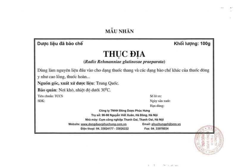 thông tin, cách dùng, giá thuốc Thục địa - ảnh 7