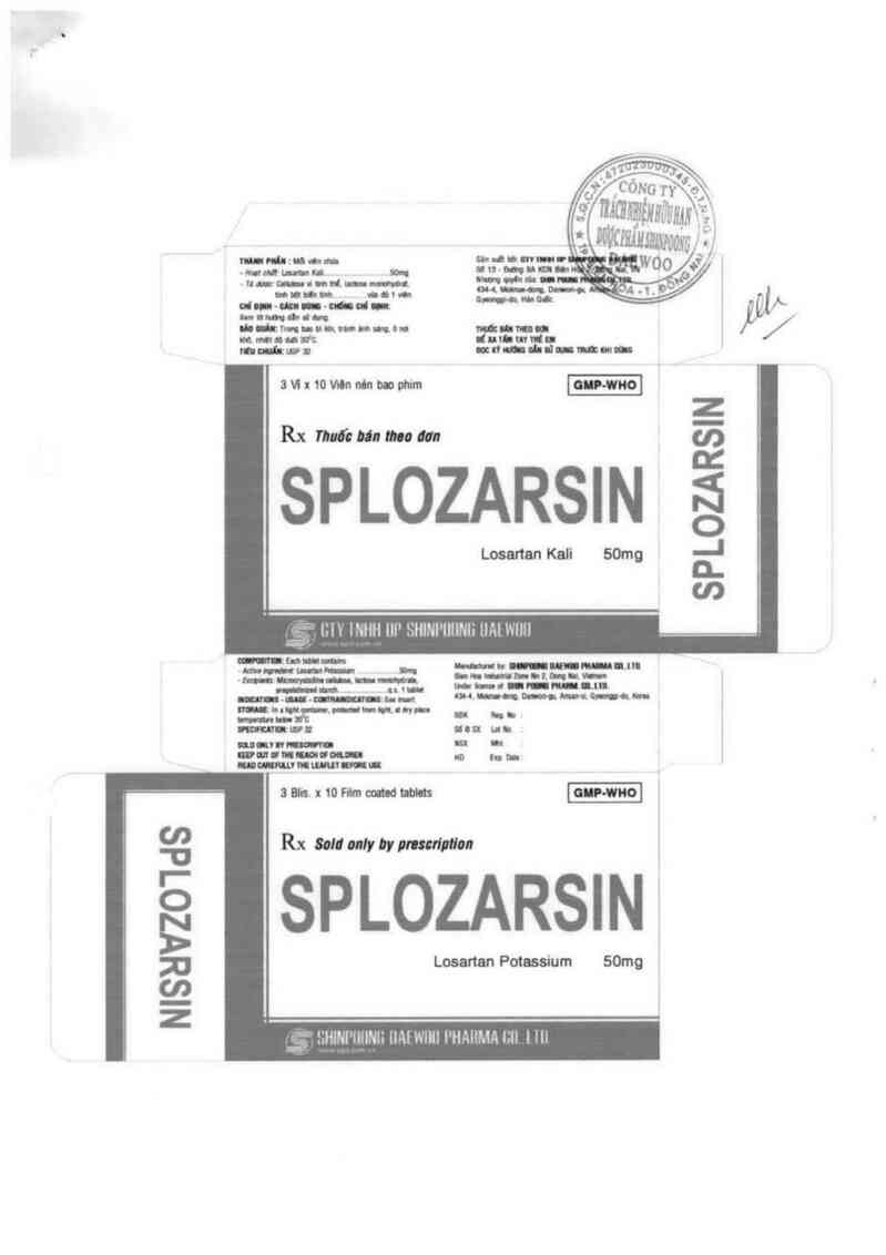 thông tin, cách dùng, giá thuốc SPLozarsin - ảnh 3