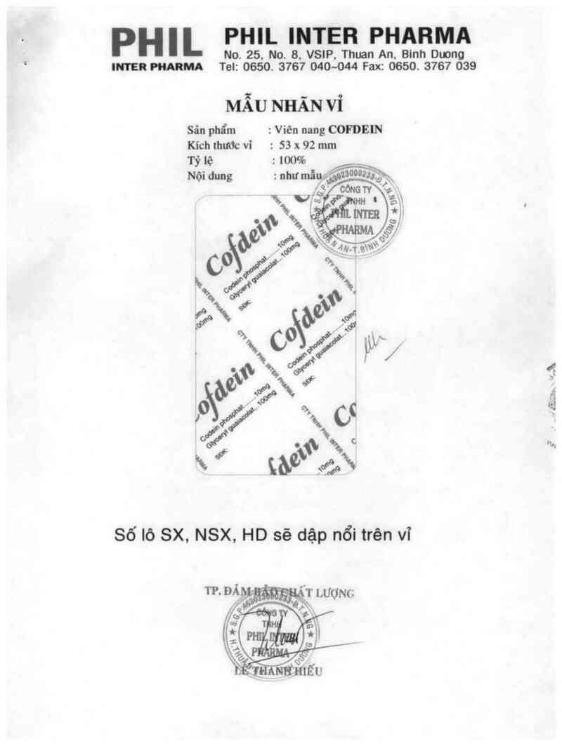 thông tin, cách dùng, giá thuốc Cofdein - ảnh 1
