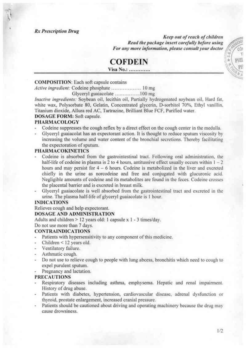 thông tin, cách dùng, giá thuốc Cofdein - ảnh 4