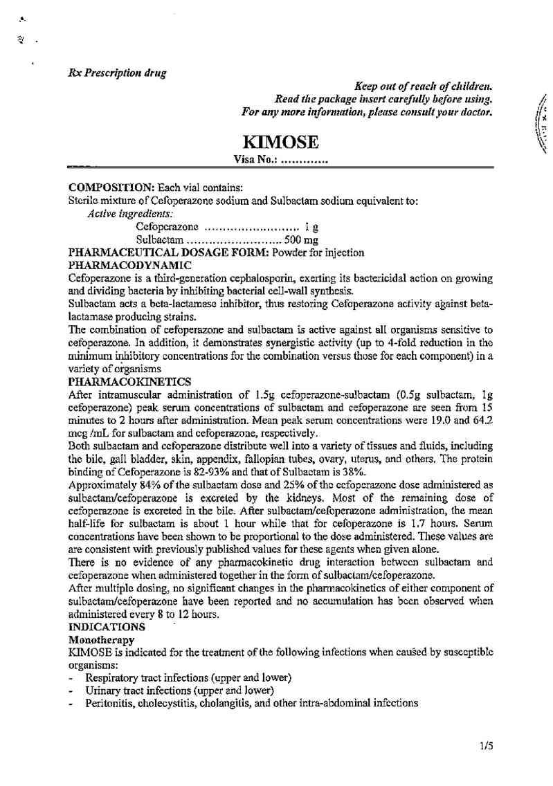 thông tin, cách dùng, giá thuốc Kimose - ảnh 6