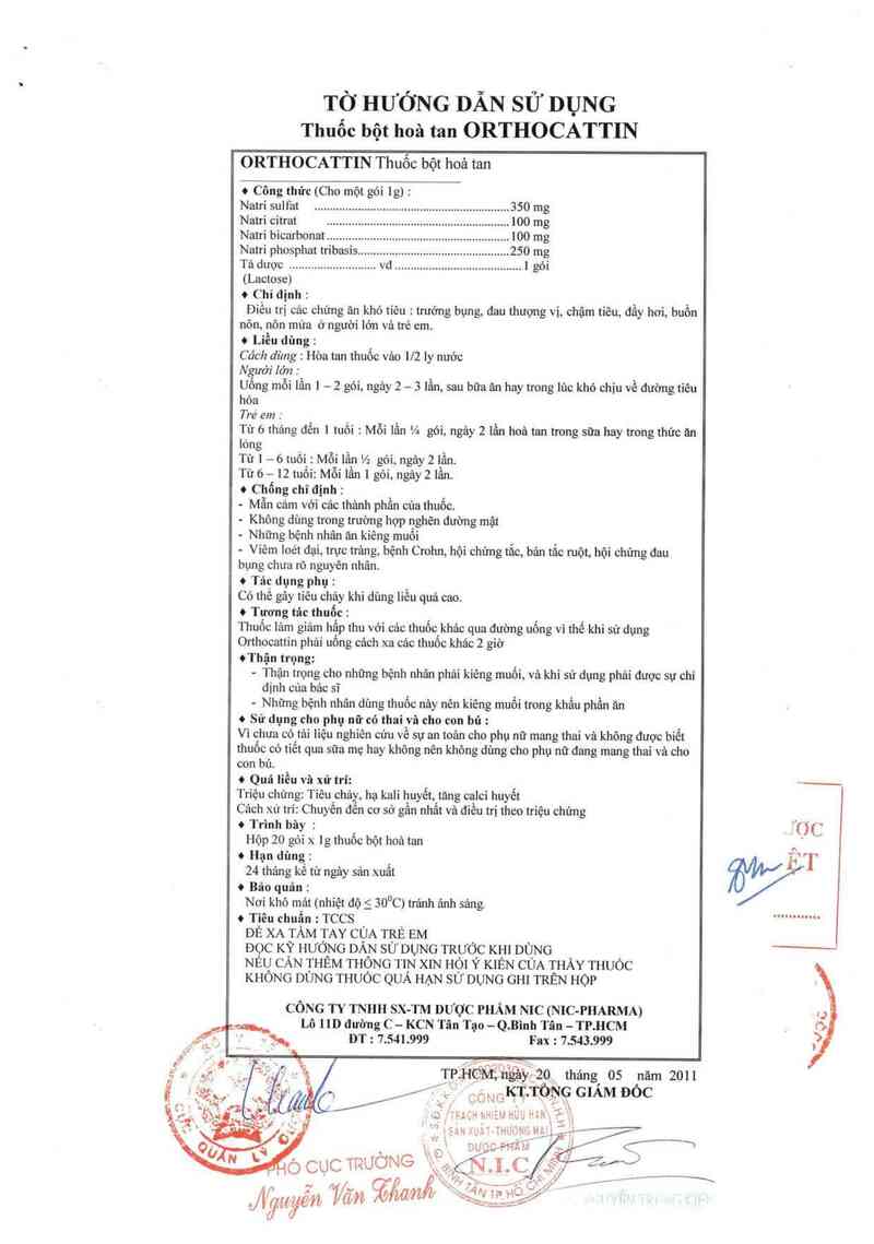 thông tin, cách dùng, giá thuốc Orthocattin - ảnh 2