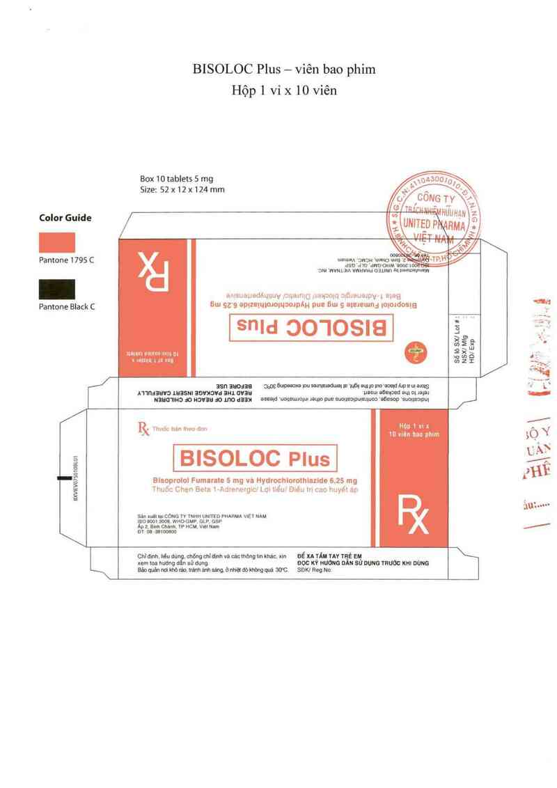thông tin, cách dùng, giá thuốc Bisoloc plus - ảnh 1