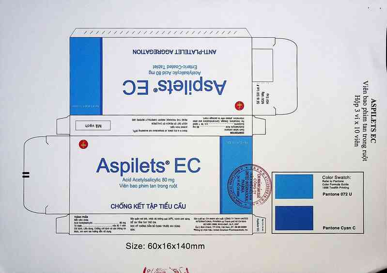 thông tin, cách dùng, giá thuốc Aspilets EC - ảnh 1