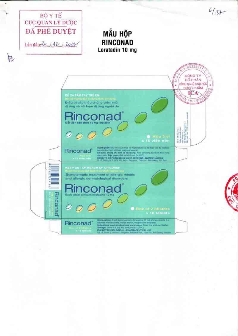 thông tin, cách dùng, giá thuốc Rinconad - ảnh 0