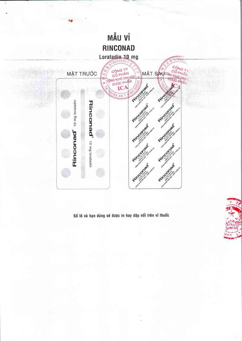 thông tin, cách dùng, giá thuốc Rinconad - ảnh 1