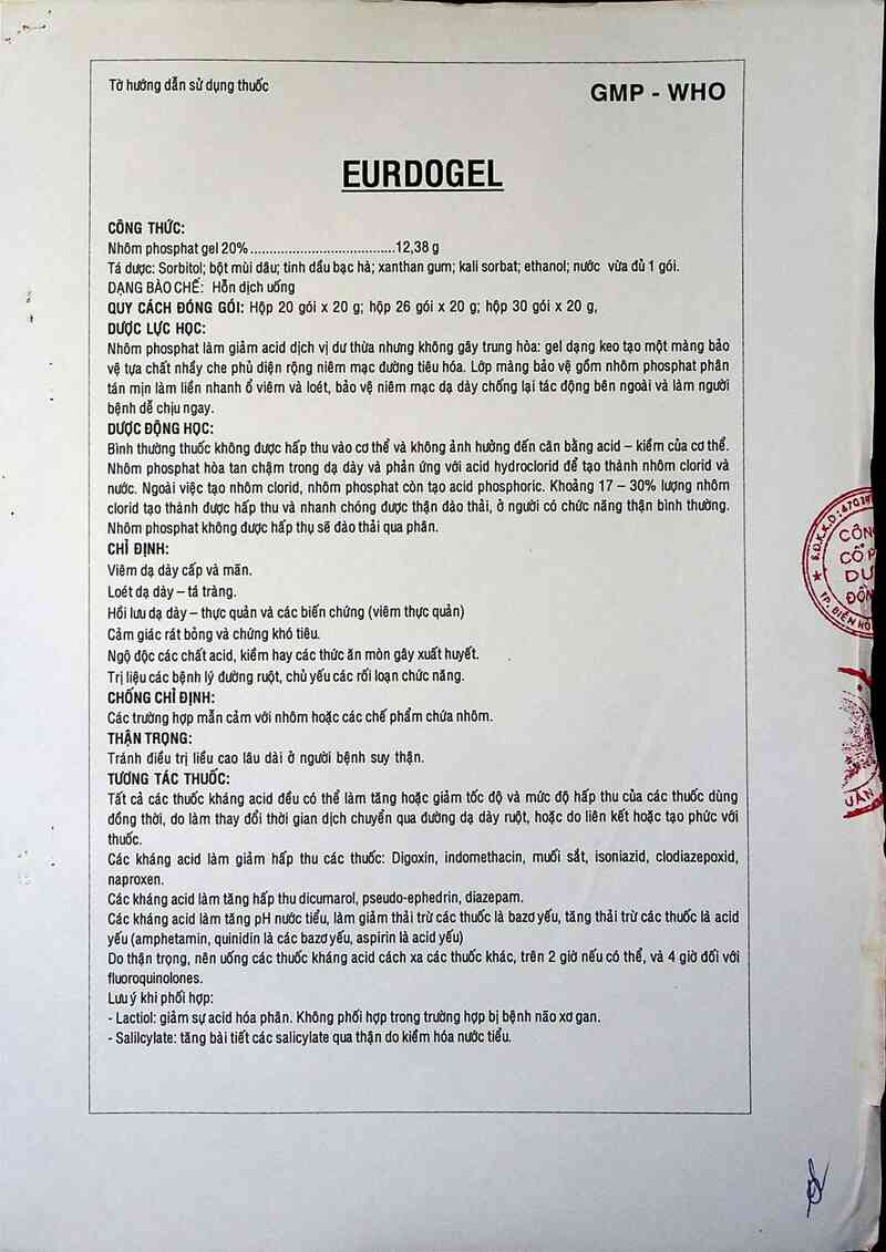 thông tin, cách dùng, giá thuốc Eurdogel - ảnh 4
