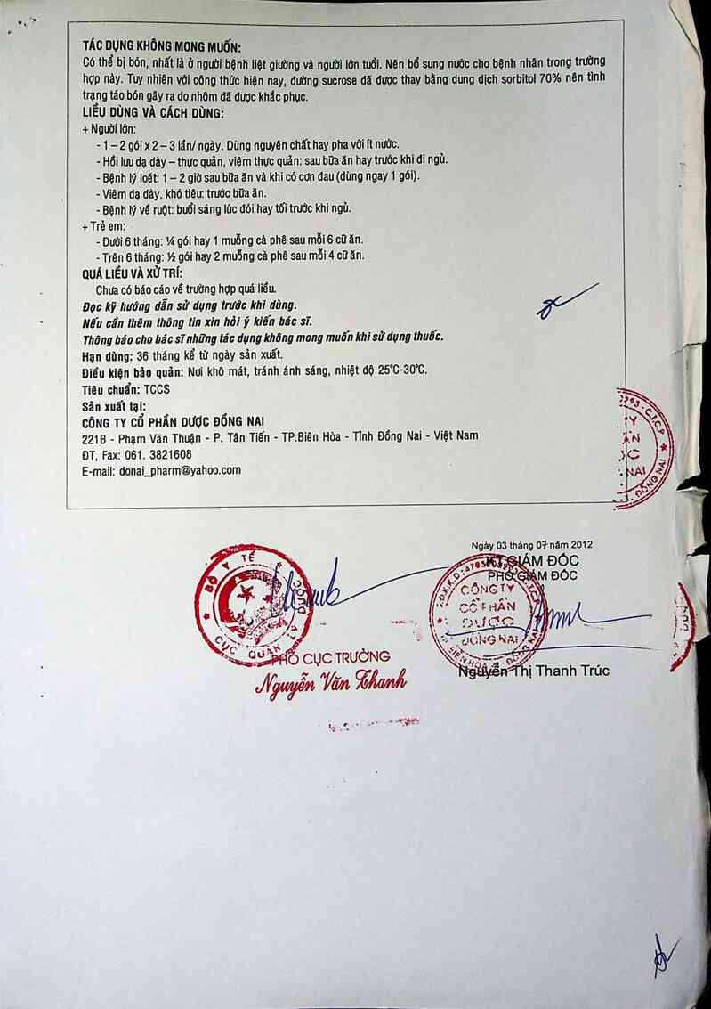 thông tin, cách dùng, giá thuốc Eurdogel - ảnh 5