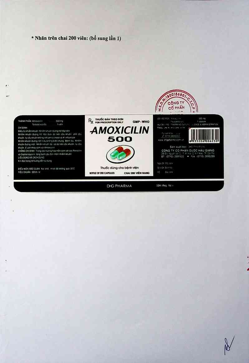 thông tin, cách dùng, giá thuốc Amoxicilin 500 - ảnh 3