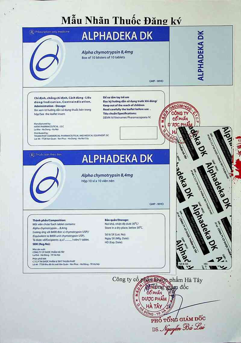 thông tin, cách dùng, giá thuốc Alphadeka DK - ảnh 2